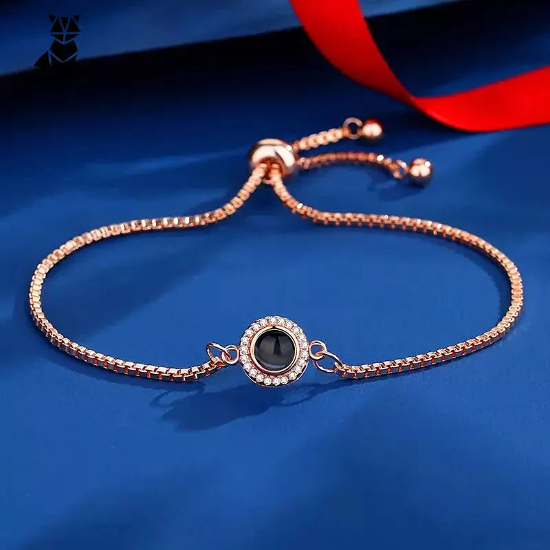 Bracelet en acier titane avec pierre noire - Elegant Acier de Titane for Special Moments