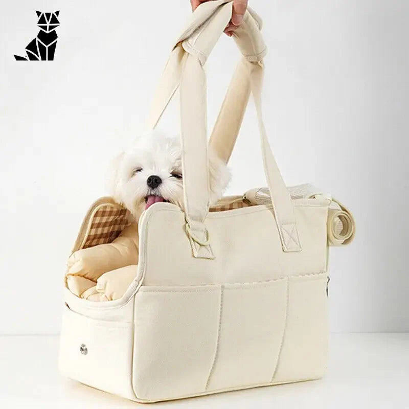 Dog in a Transport Bag for Small Animals, up to 5kg - Idéal pour les petits animaux pesant moins